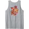imageAmazon Essentials Harry Potter Front and Back Gryffindor Collegiate Collage Tank TopHeather Grey