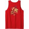 imageAmazon Essentials Harry Potter Front and Back Gryffindor Collegiate Collage Tank TopRed