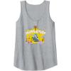 imageAmazon Essentials Harry Potter Hogwarts Hufflepuff House Cartoon Scene Tank TopHeather Grey