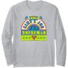 imageAmazon Essentials DC Comics This Looks Like a Job for Superman Long Sleeve TShirtHeather Grey