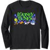 imageAmazon Essentials Looney Tunes Checkerboard with Characters Long Sleeve TShirtBlack