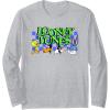 imageAmazon Essentials Looney Tunes Checkerboard with Characters Long Sleeve TShirtHeather Grey