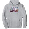 imageAmazon Essentials Looney Tunes Pink Logo with Running Characters Pullover HoodieHeather Grey