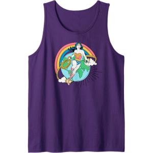 imageAmazon Essentials DC Comics Wonder Woman Lasso Rainbow World Tank TopPurple