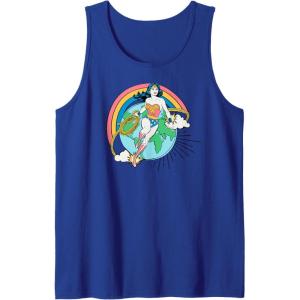 imageAmazon Essentials DC Comics Wonder Woman Lasso Rainbow World Tank TopRoyal Blue