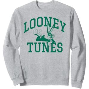 imageAmazon Essentials Looney Tunes Bugs Bunny Collegiate Arch SweatshirtHeather Grey