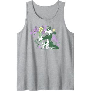 imageAmazon Essentials Looney Tunes Tweety and Green Sylvester Tank TopHeather Grey