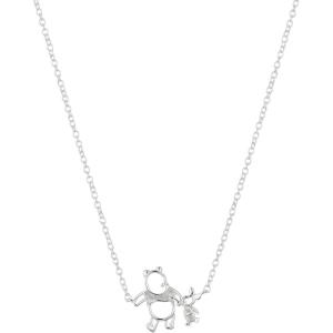 imageAmazon Essentials Disney Plated Winnie The Pooh ampamp Piglet Pendant NecklaceSilver