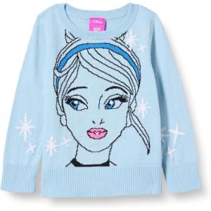 imageAmazon Essentials Disney  Marvel  Star Wars  Frozen  Princess Girls and Toddlers Pullover Knit SweaterPrincess Cinderella
