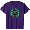 imageAmazon Essentials Mens Darth Vader Helmet Holiday Christmas Wreath TShirt Star Wars Darth SmallPurple