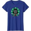 imageAmazon Essentials Mens Darth Vader Helmet Holiday Christmas Wreath TShirt Star Wars Darth SmallRoyal Blue