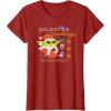 imageAmazon Essentials Mens The Mandalorian Grogu Christmas Holiday Galaxys Greetings TShirt Black Graphic Print SmallCranberry Red