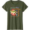 imageAmazon Essentials Mens The Mandalorian Grogu Christmas Holiday Galaxys Greetings TShirt Black Graphic Print SmallOlive Green