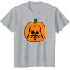 imageAmazon Essentials Star Wars Darth Vader Halloween Pumpkin Jack OLantern TShirtHeather Grey