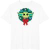 imageAmazon Essentials The Mandalorian Grogu Holiday Christmas Wreath TShirtWhite