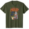 imageAmazon Essentials Mens The Mandalorian Grogu Halloween Trick or Treat TShirt Black Graphic Print SmallOlive Green