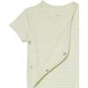 imageAmazon Essentials Unisex Babies Cotton ShortSleeve Side Snap Bodysuit Previously Amazon Aware Pack of 3BeigeOlive StripePale Blue