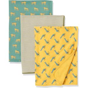 imageAmazon Essentials Unisex Babies Swaddle Blankets Pack of 3