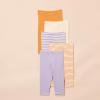 imageAmazon Essentials Baby Girls Leggings Pack of 5LilacMustard Yellow DotsOrange StripePurpleWhite