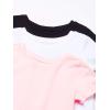 imageAmazon Essentials Girls and Toddlers ShortSleeve TShirts MultipacksWhiteBlackPink