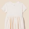 imageAmazon Essentials Girls and Toddlers Short Sleeve Jersey Dress Pack of 3BeigeOatmeal HeatherPastel Yellow