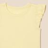 imageAmazon Essentials Girls and Toddlers Sleeveless Ruffle TShirt Pack of 3BeigePale YellowWhite