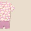 imageAmazon Essentials Girls and Toddlers TShirt and Bike Short SetMauveApples