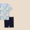 imageAmazon Essentials Girls and Toddlers TShirt and Bike Short SetNavyFruit