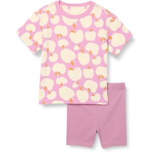 imageAmazon Essentials Girls and Toddlers TShirt and Bike Short SetMauveApples