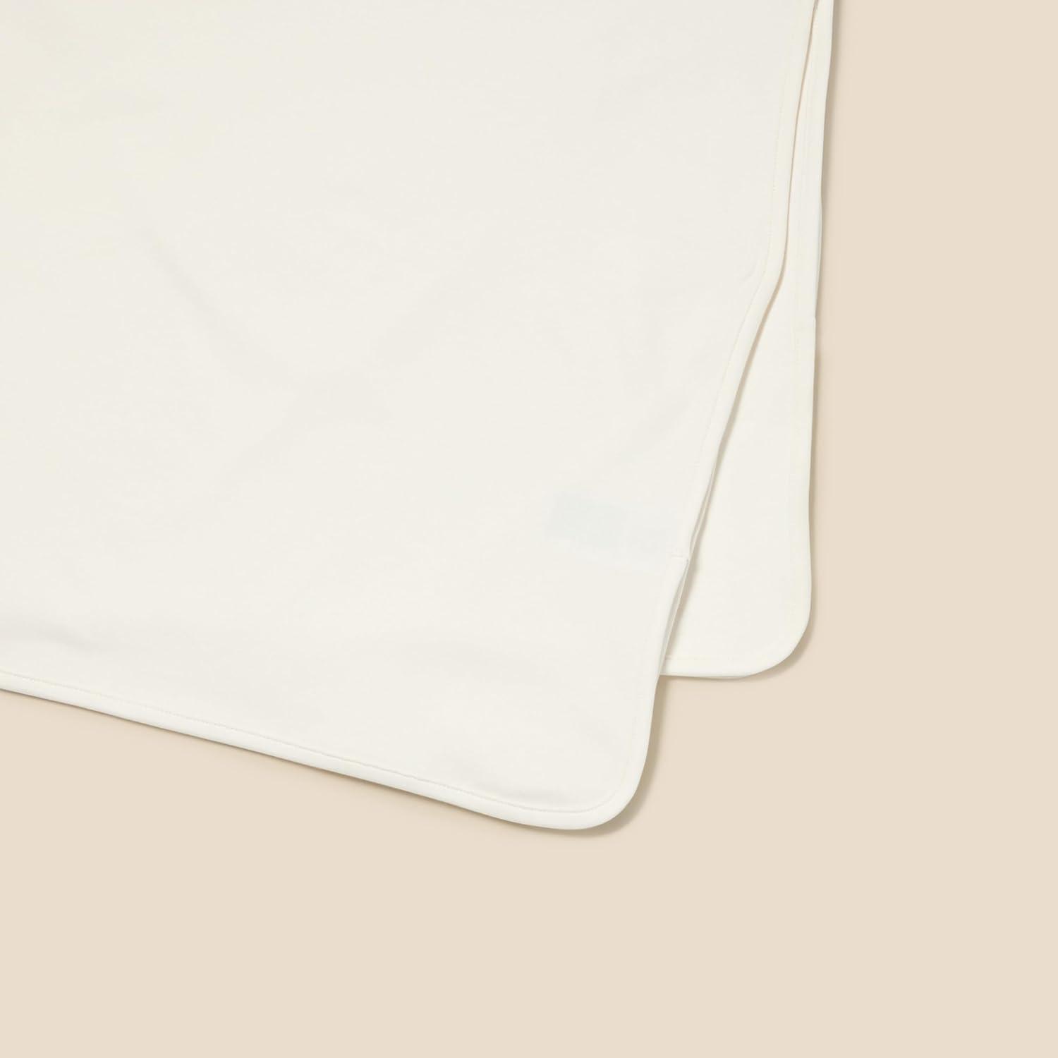 imageAmazon Essentials Baby Girls Swaddle Blankets Pack of 3IvoryPale PinkDove Grey