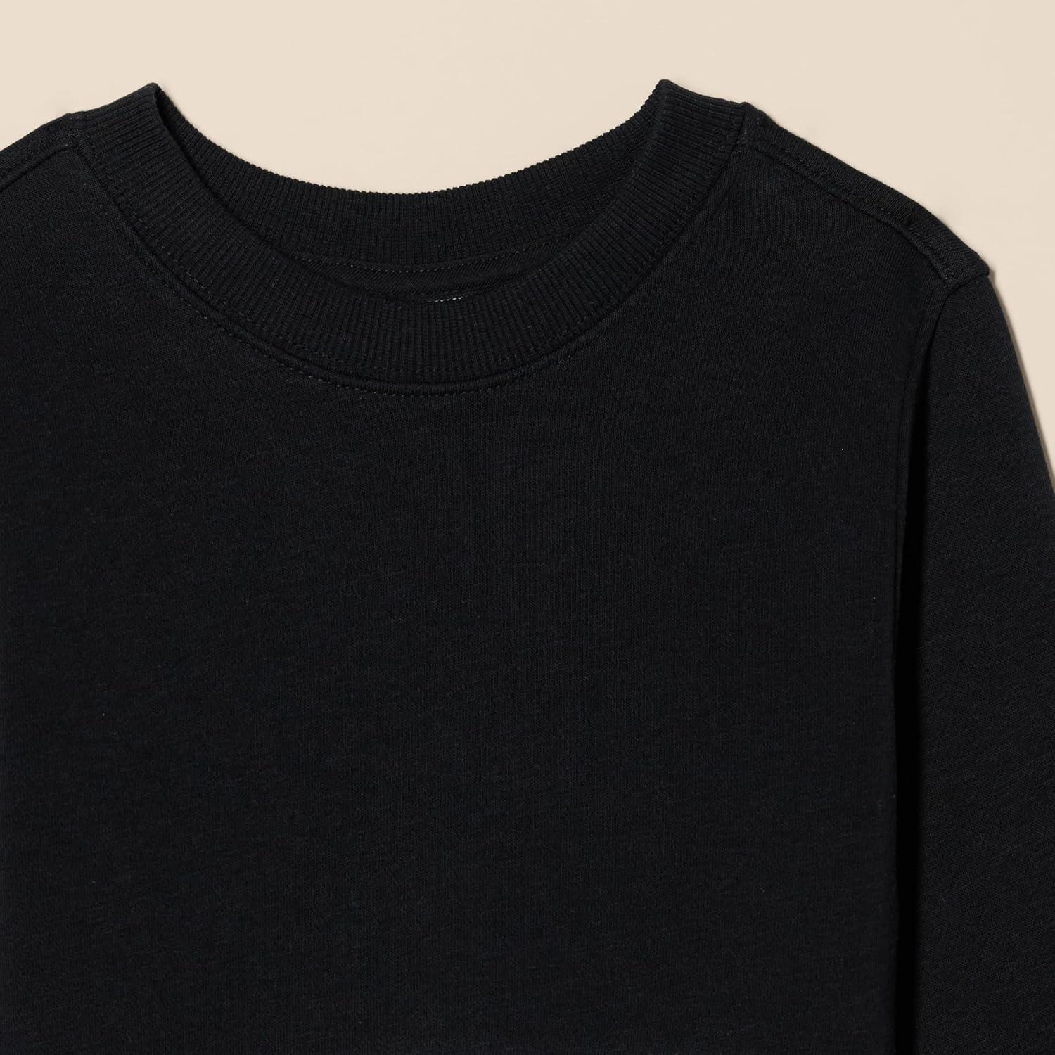imageAmazon Essentials Girls Cropped SweatshirtBlack