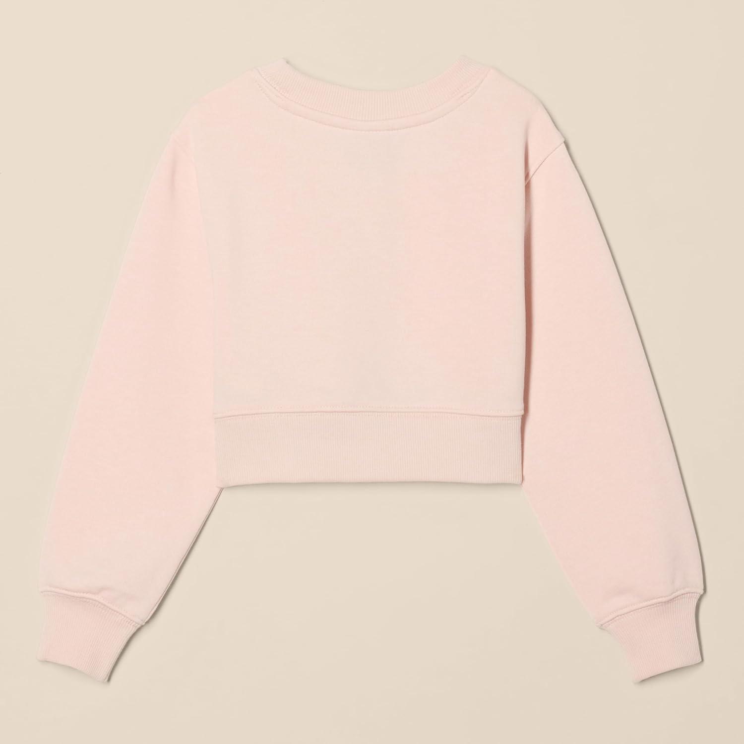 imageAmazon Essentials Girls Cropped SweatshirtLight Pink