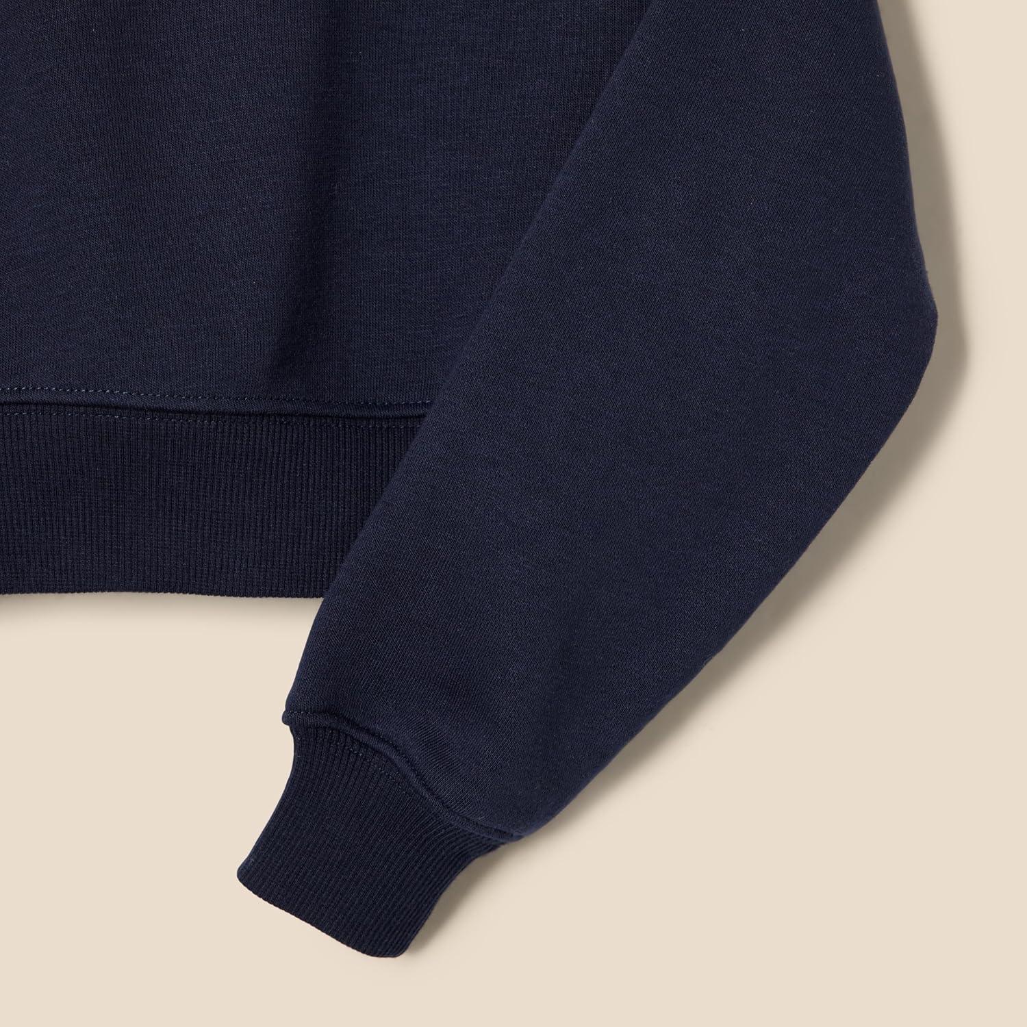 imageAmazon Essentials Girls Cropped SweatshirtNavy