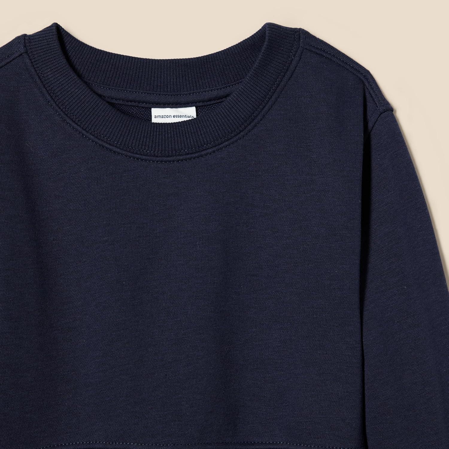 imageAmazon Essentials Girls Cropped SweatshirtNavy