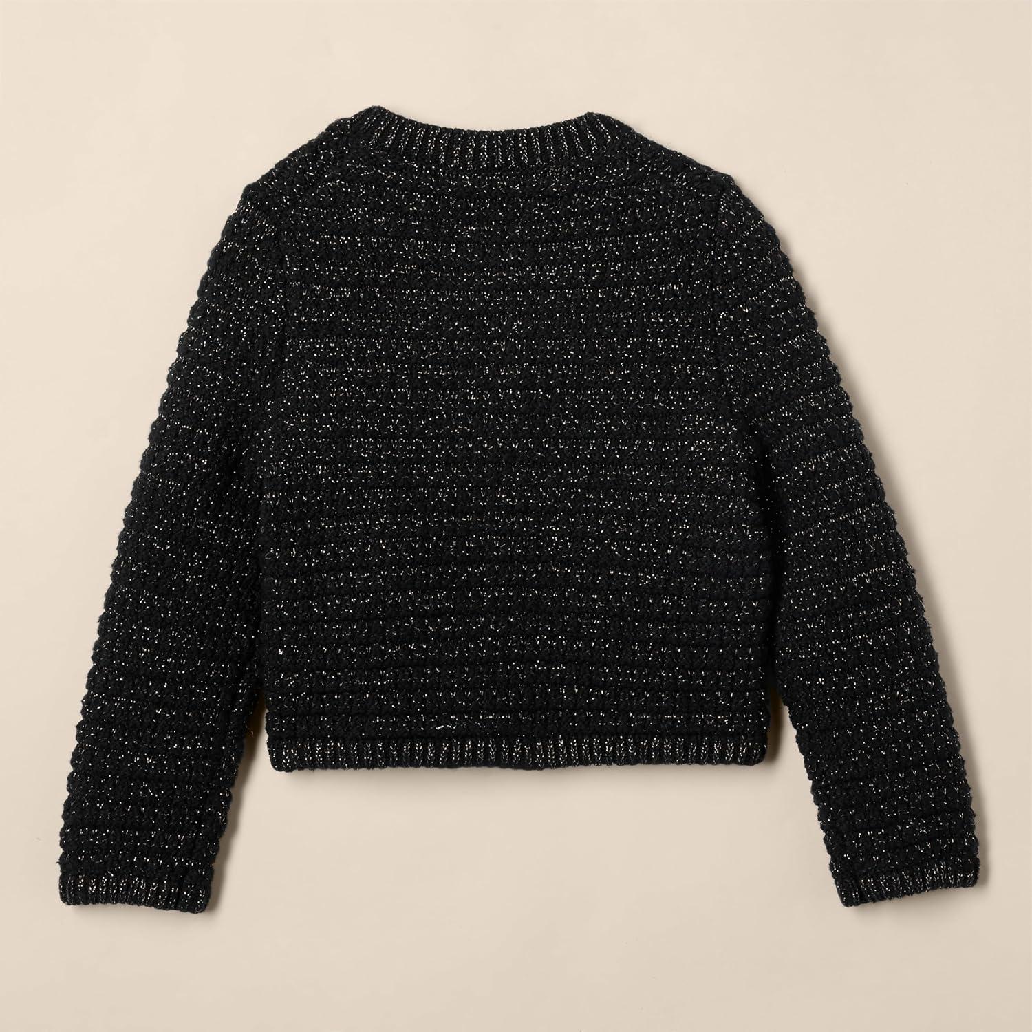 imageAmazon Essentials Girls and Toddlers Knit CardiganBlack