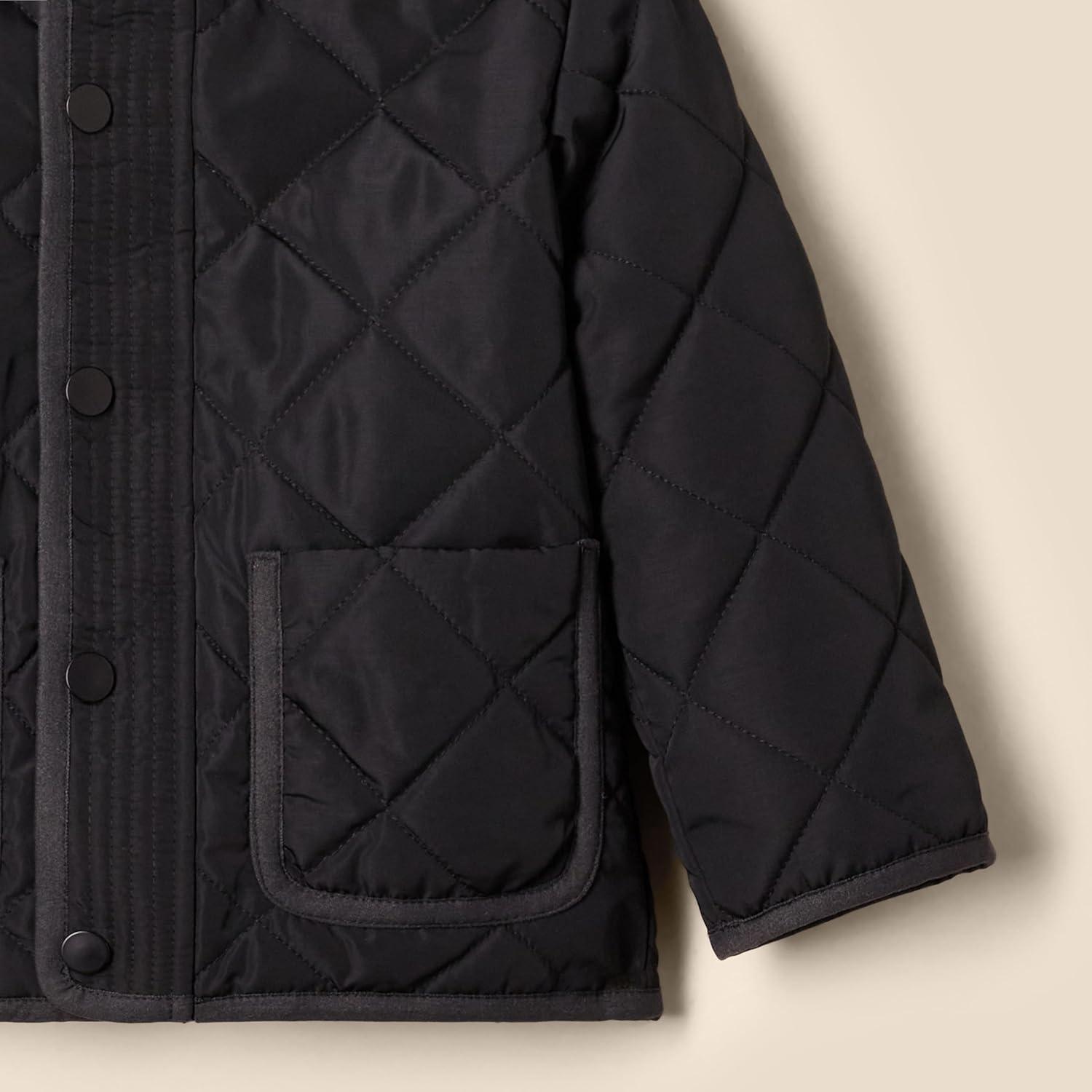 imageAmazon Essentials x Sofia Grainge Unisex Toddlers and Babies Midweight Field Jacket with HoodBlack