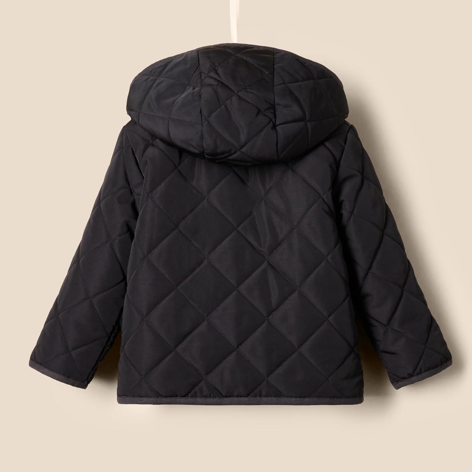 imageAmazon Essentials x Sofia Grainge Unisex Toddlers and Babies Midweight Field Jacket with HoodBlack