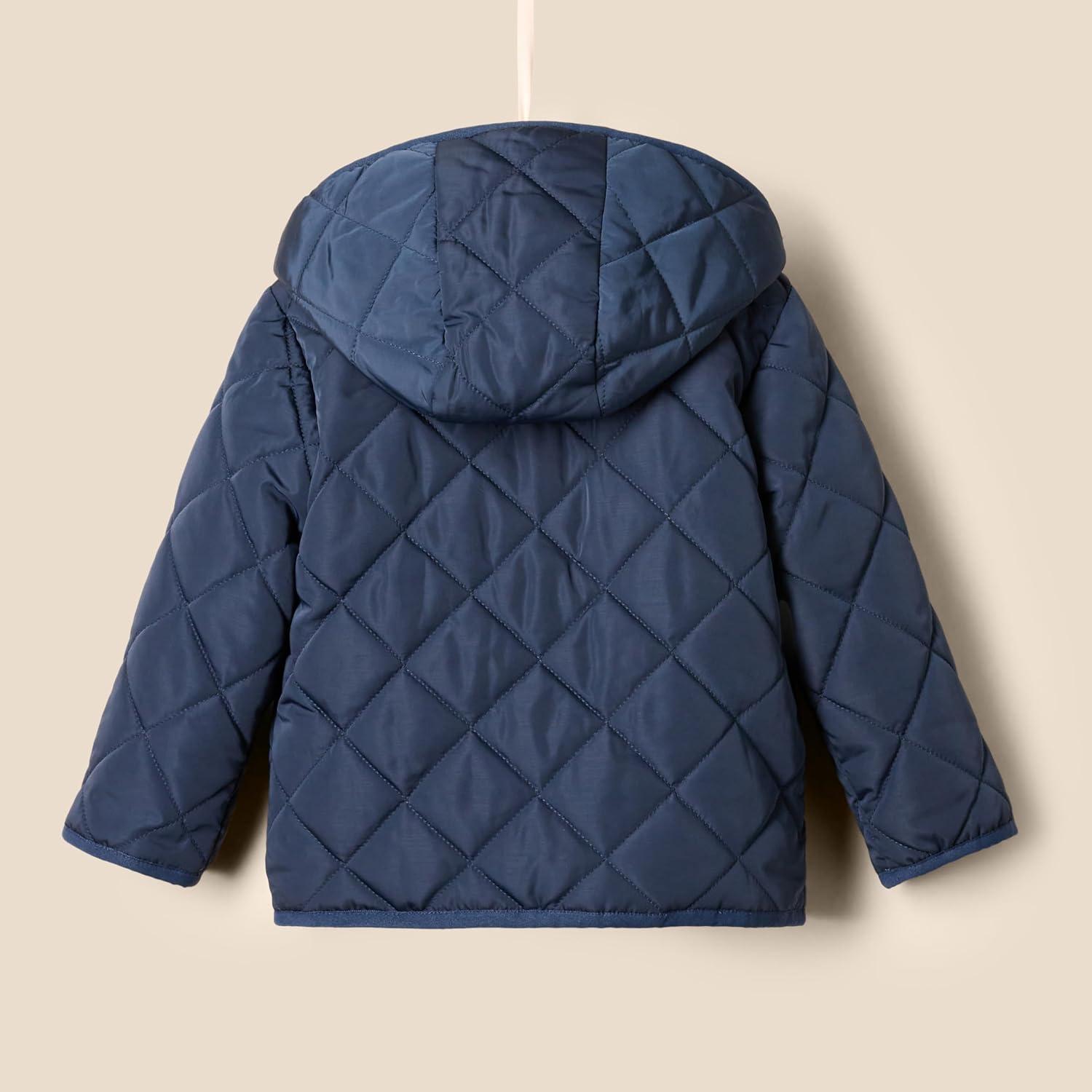 imageAmazon Essentials x Sofia Grainge Unisex Toddlers and Babies Midweight Field Jacket with HoodDark Navy