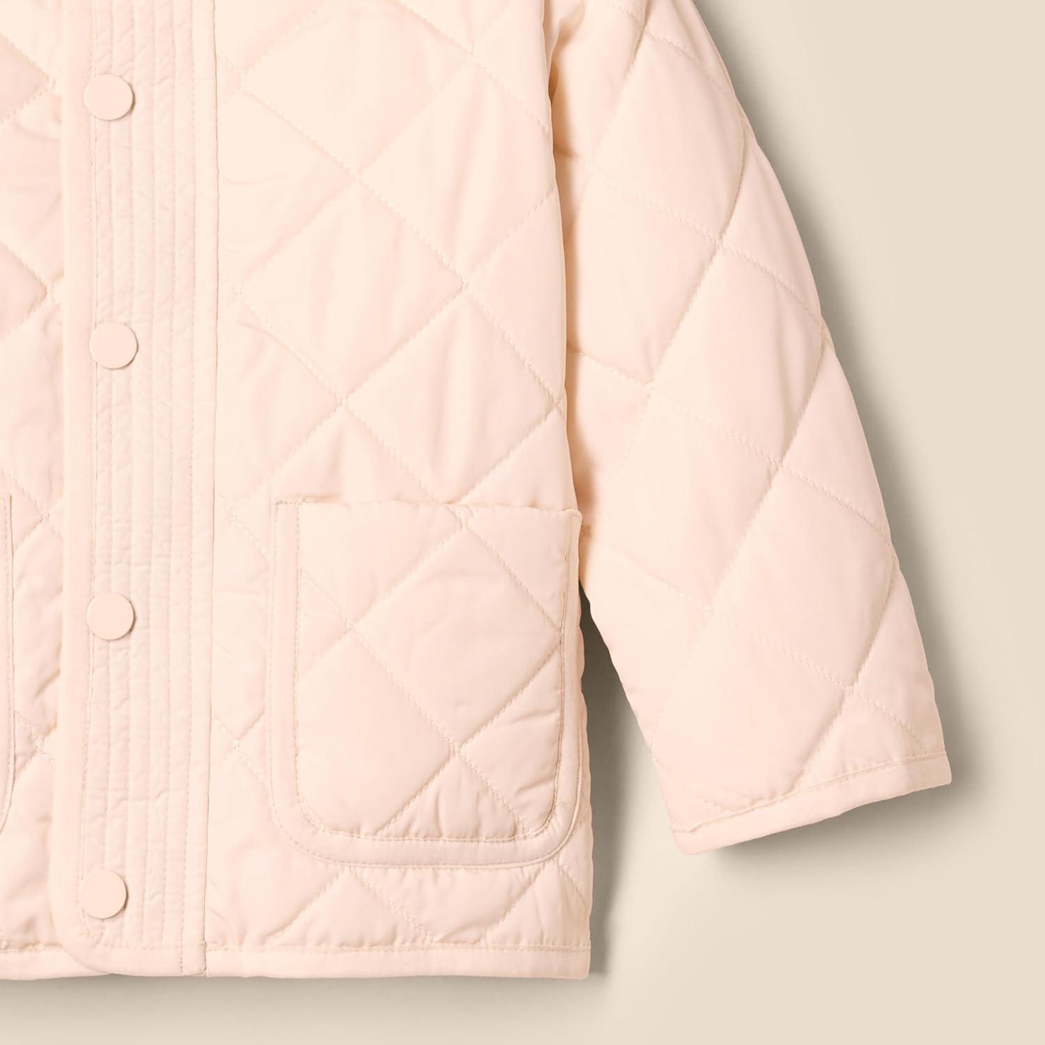 imageAmazon Essentials x Sofia Grainge Unisex Toddlers and Babies Midweight Field Jacket with HoodPearl