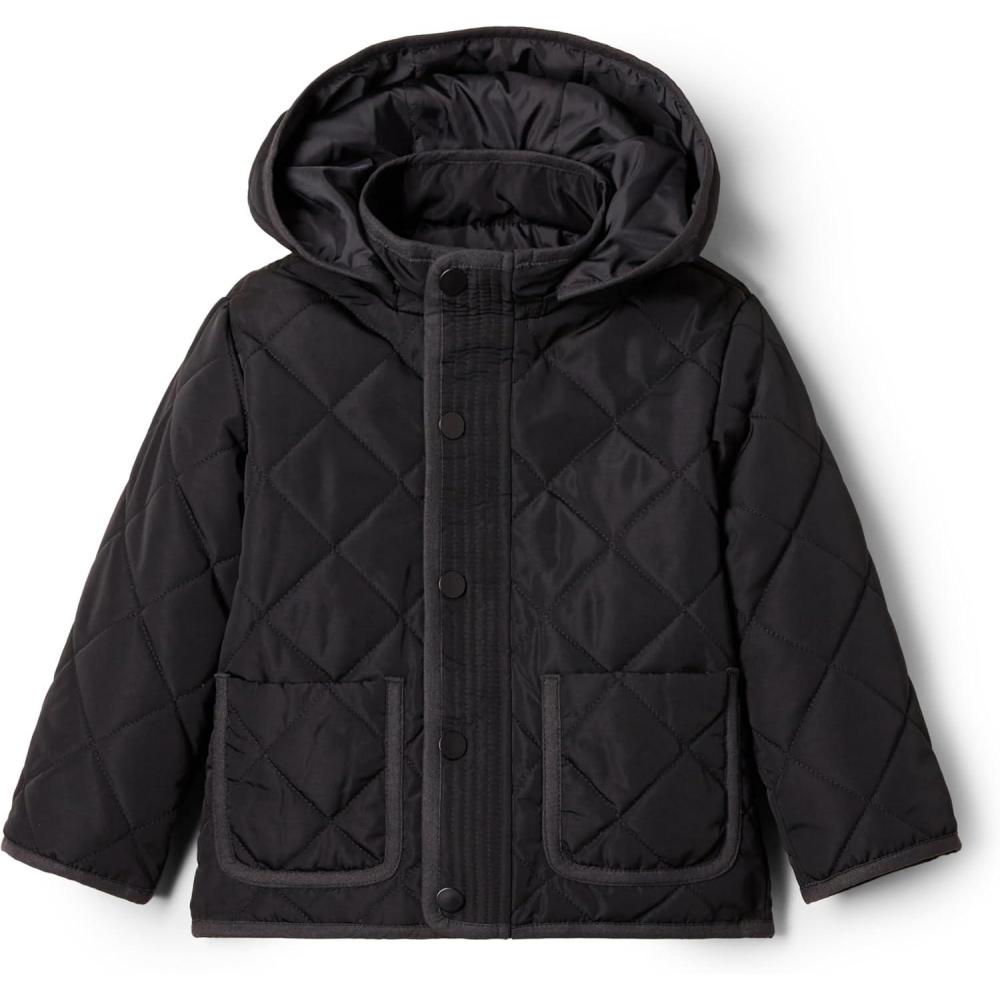 imageAmazon Essentials x Sofia Grainge Unisex Toddlers and Babies Midweight Field Jacket with HoodBlack