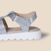 imageAmazon Essentials Girls Closed Toe Fisherman SandalsSilver Glitter
