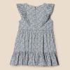 imageAmazon Essentials Girls and Toddlers Ruffle Woven DressBlue Posey Floral
