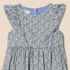 imageAmazon Essentials Girls and Toddlers Ruffle Woven DressBlue Posey Floral