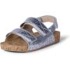 imageAmazon Essentials Girls Cork SandalsSilver Glitter
