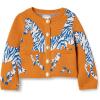 imageAmazon Essentials Girls and Toddlers Knit CardiganDark Orange Zebra