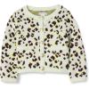imageAmazon Essentials Girls and Toddlers Knit CardiganIvory Leopard Animal