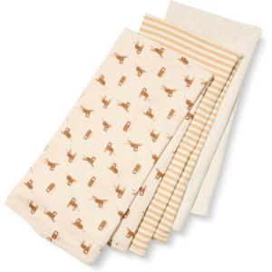 imageAmazon Essentials Baby Girls Swaddle Blankets Pack of 3Oatmeal HeatherStripeTiger