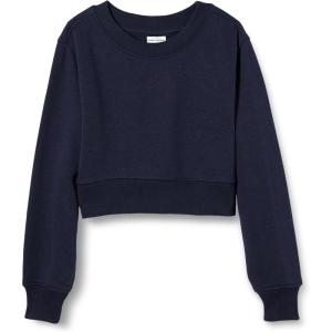 imageAmazon Essentials Girls Cropped SweatshirtNavy