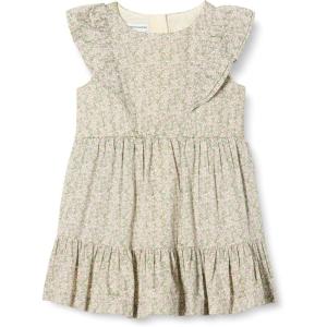 imageAmazon Essentials Girls and Toddlers Ruffle Woven DressIvory Posey Floral