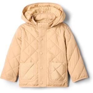 imageAmazon Essentials x Sofia Grainge Unisex Toddlers and Babies Midweight Field Jacket with HoodTan
